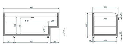 Ларь-бонета CRYSPI RONDO ЛБ С 1850